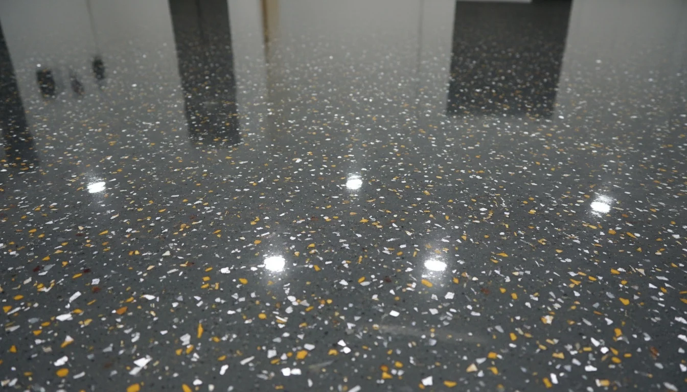 Epoxy flake flooring in Johannesburg — flake-chip textured floor finish